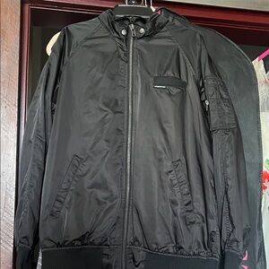 Members Only Black  Bomber Jacket